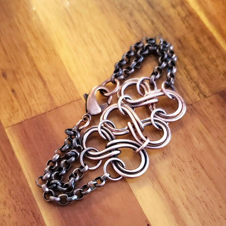AMD1306Copper Eternity Bracelet Double Infinity Symbols Unisex 4JewelryBracelet$ 40.00Alexa Martha Designs
