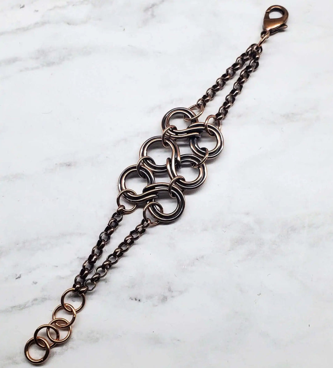 AMD1306Copper Eternity Bracelet Double Infinity Symbols Unisex 4JewelryBracelet$ 40.00Alexa Martha Designs
