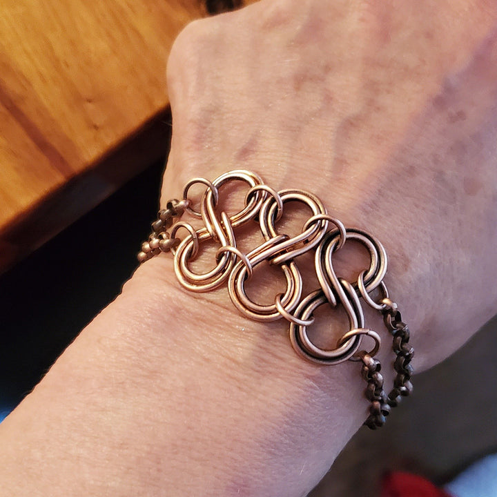 AMD1306Copper Eternity Bracelet Double Infinity Symbols Unisex 4JewelryBracelet$ 40.00Alexa Martha Designs
