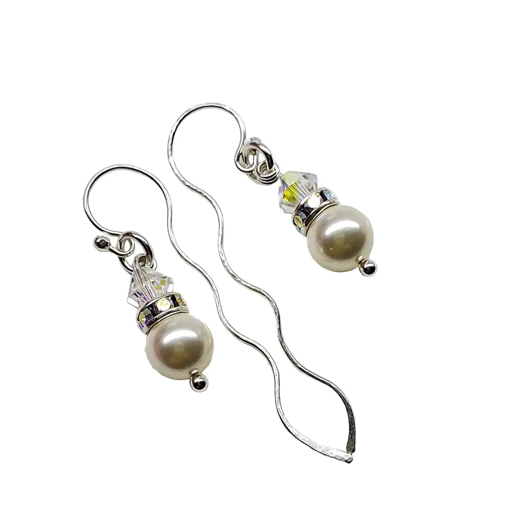 AMD1301-5Innovative 925 Silver Swarovski Crystal Pearl Ear ThreadersJewelryEarrings$ 48.00Alexa Martha Designs