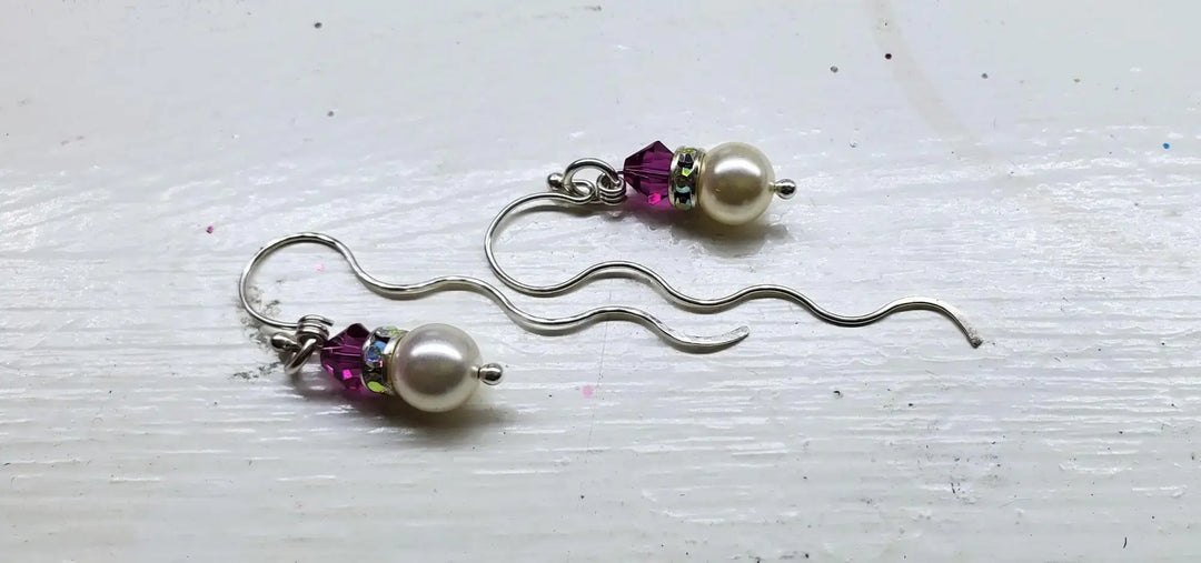 AMD1301-5Innovative 925 Silver Swarovski Crystal Pearl Ear ThreadersJewelryEarrings$ 48.00Alexa Martha Designs