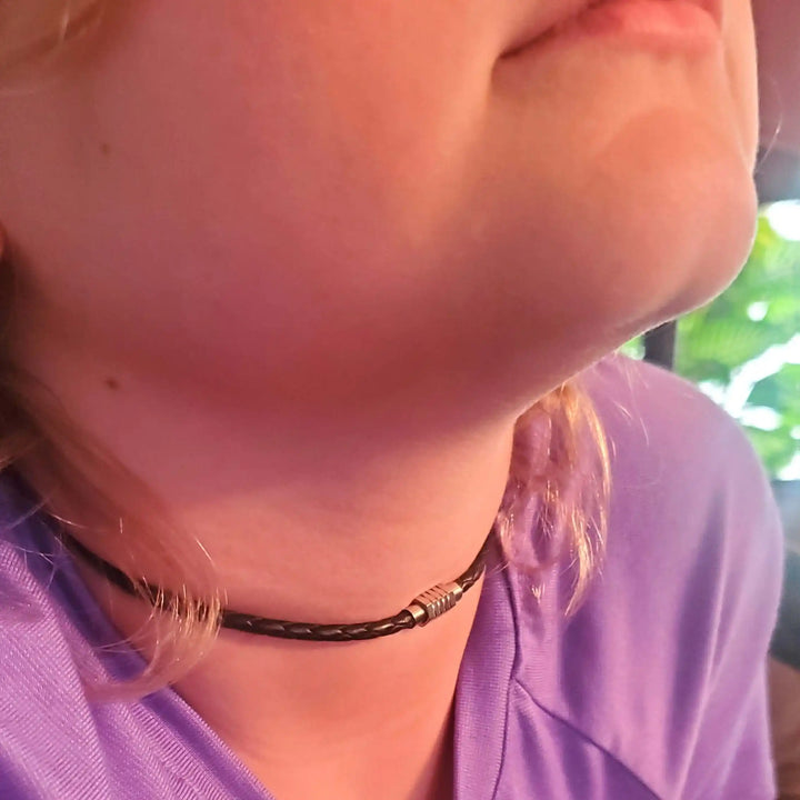 AMD1279-323mm Leather Snap Off Choker - Handmade &amp; StylishJewelryNecklace$ 69.00Alexa Martha Designs