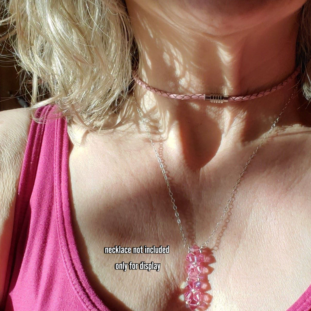 AMD1279-323mm Leather Snap Off Choker - Handmade & StylishJewelryNecklace$ 69.00Alexa Martha Designs