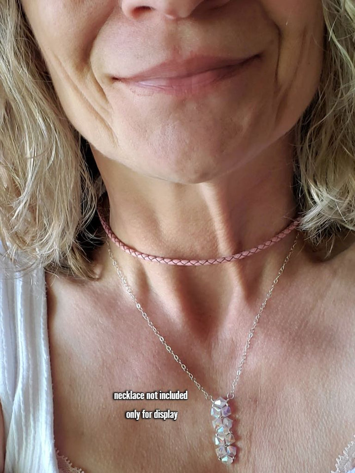 AMD1279-323mm Leather Snap Off Choker - Handmade & StylishJewelryNecklace$ 69.00Alexa Martha Designs