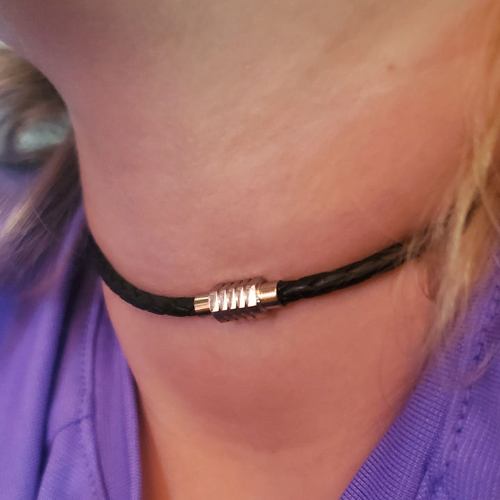 AMD1279-323mm Leather Snap Off Choker - Handmade & StylishJewelryNecklace$ 69.00Alexa Martha Designs