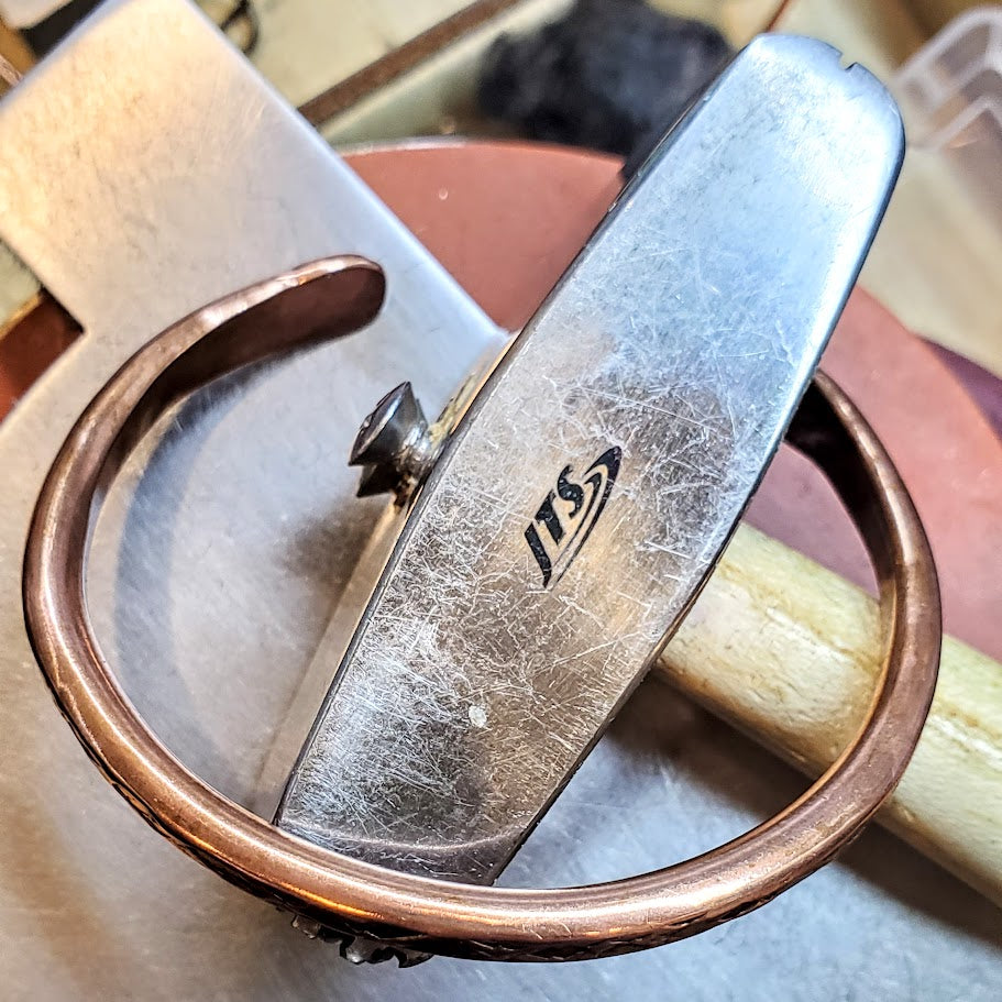 AMD1291Heavy 2 ounce Handmade 4 Gauge Copper BIGGA BangleJewelryBracelet$ 58.00Alexa Martha Designs