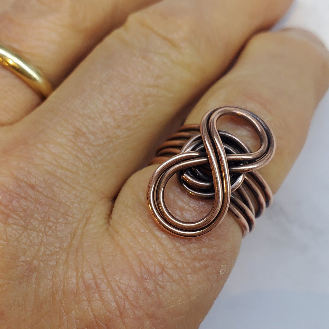 AMD1276Handmade 5 Band Copper Eternity Infinity Ring Elegant CraftJewelryRing$ 45.00Alexa Martha Designs