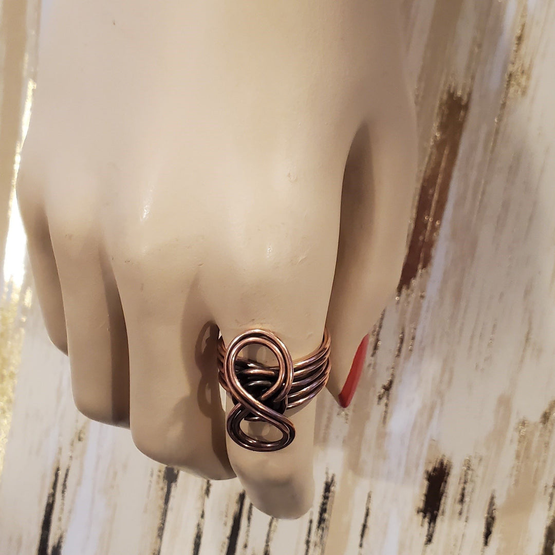 AMD1276Handmade 5 Band Copper Eternity Infinity Ring Elegant CraftJewelryRing$ 45.00Alexa Martha Designs