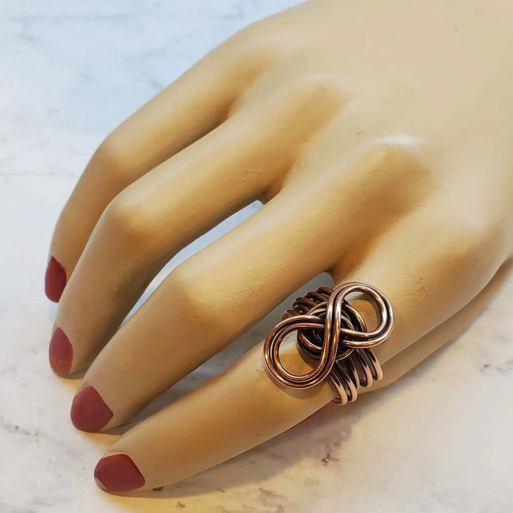 AMD1276Handmade 5 Band Copper Eternity Infinity Ring Elegant CraftJewelryRing$ 45.00Alexa Martha Designs