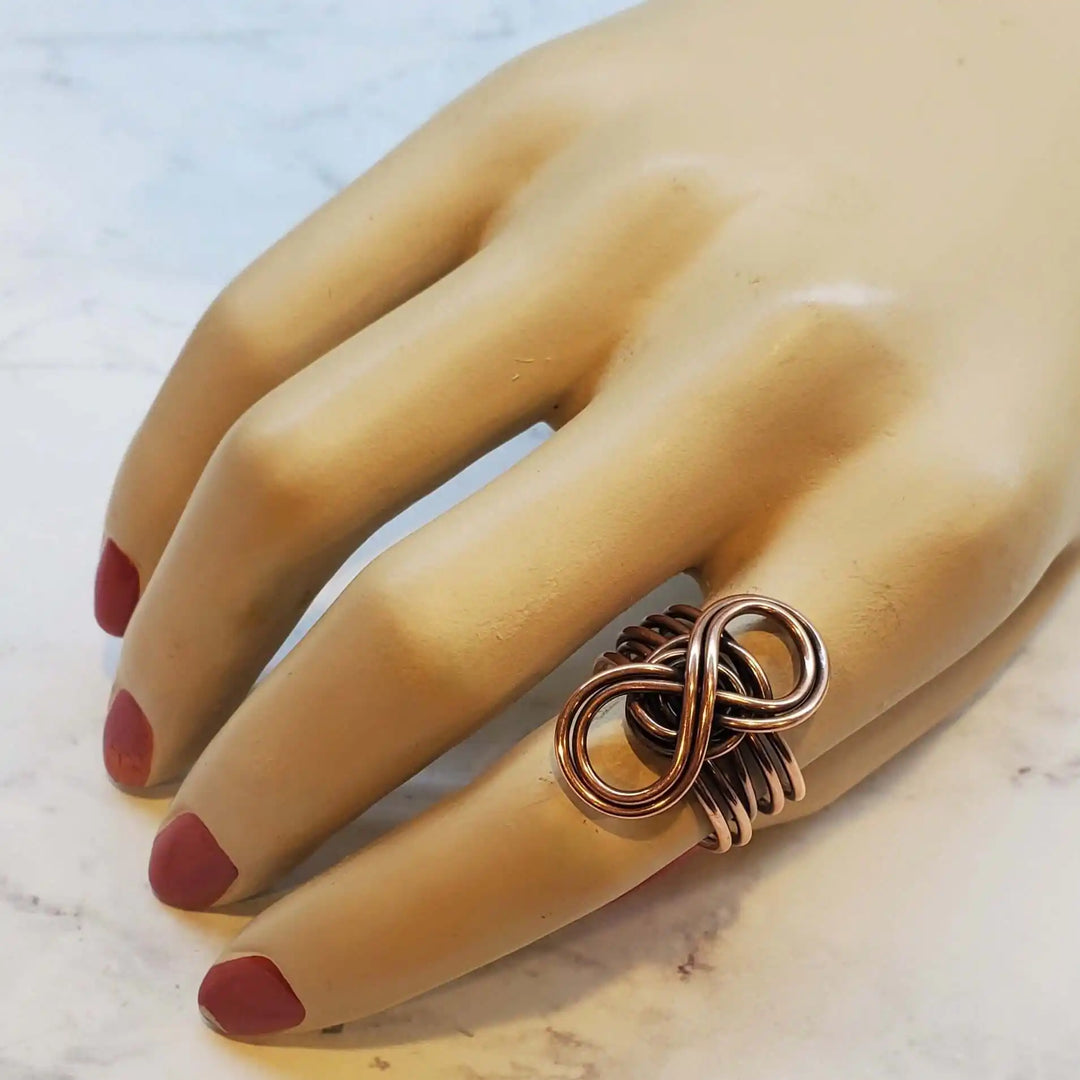 AMD1276Handmade 5 Band Copper Eternity Infinity Ring Elegant CraftJewelryRing$ 45.00Alexa Martha Designs