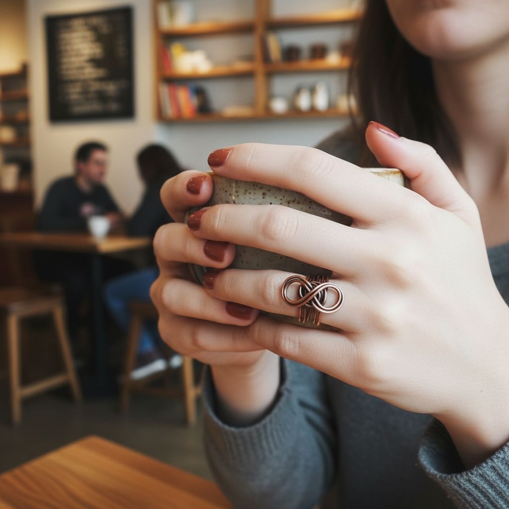 AMD1276Handmade 5 Band Copper Eternity Infinity Ring Elegant CraftJewelryRing$ 45.00Alexa Martha Designs