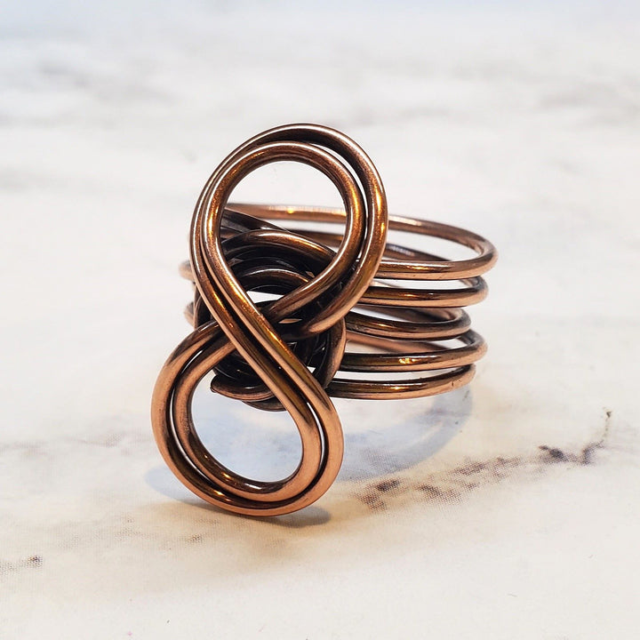 AMD1276Handmade 5 Band Copper Eternity Infinity Ring Elegant CraftJewelryRing$ 45.00Alexa Martha Designs
