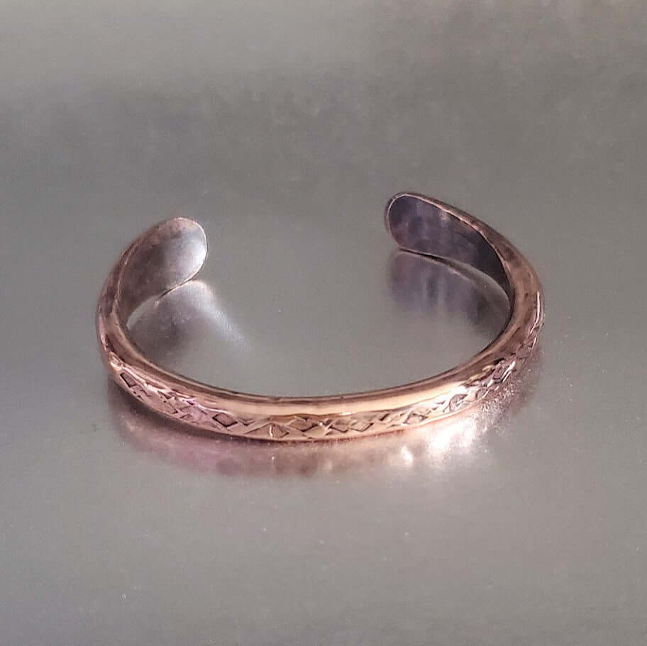 AMD1289Handmade 2 ounce 6 Gauge Copper Hammered BIGGA BangleJewelryBracelet$ 50.00Alexa Martha Designs