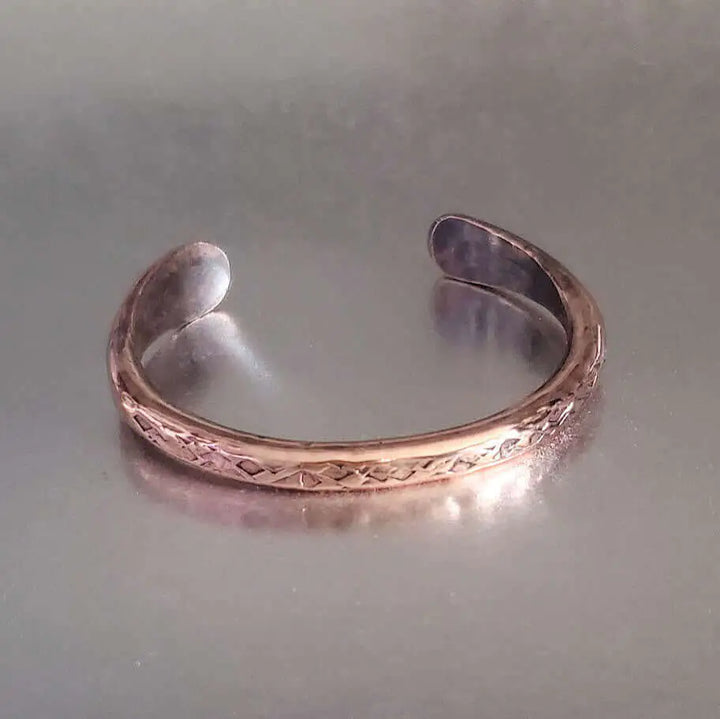 AMD1289Handmade 2 ounce 6 Gauge Copper Hammered BIGGA BangleJewelryBracelet$ 50.00Alexa Martha Designs