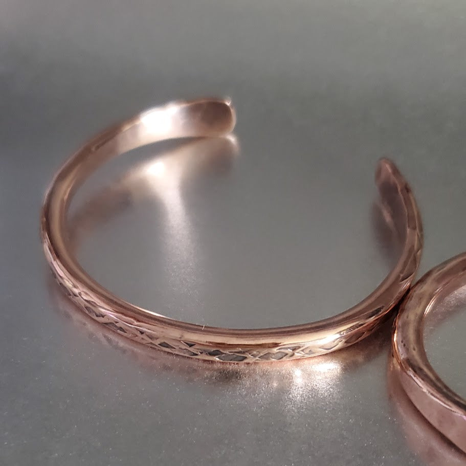AMD1289Handmade 2 ounce 6 Gauge Copper Hammered BIGGA BangleJewelryBracelet$ 50.00Alexa Martha Designs