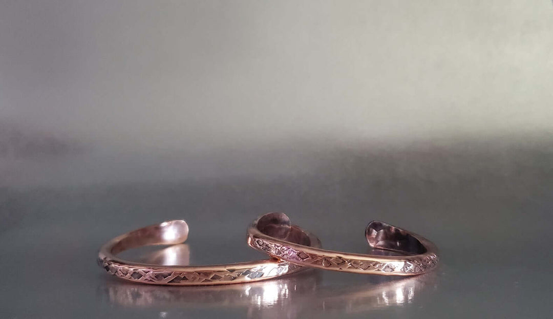 AMD1289Handmade 2 ounce 6 Gauge Copper Hammered BIGGA BangleJewelryBracelet$ 50.00Alexa Martha Designs