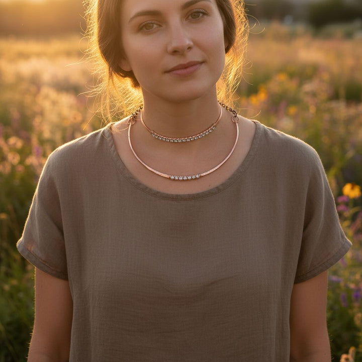 AMD1320Handmade 7-year anniversary Copper Crystal Choker Piece SetJewelry SetsJewelry Set$ 195.00Alexa Martha Designs