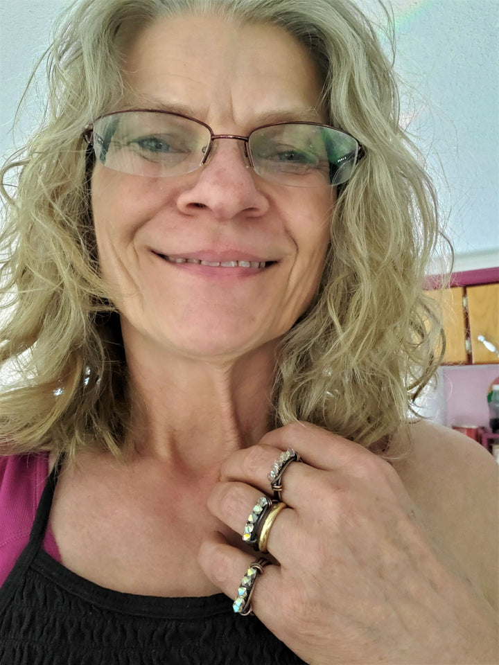 AMD1246-1Copper Bangle Ring Set - 7th Anniversary Copper Jewelry SetJewelryJewelry Set$ 75.00Alexa Martha Designs