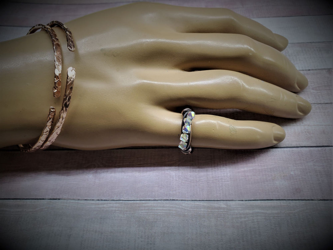 AMD1246-1Copper Bangle Ring Set - 7th Anniversary Copper Jewelry SetJewelryJewelry Set$ 75.00Alexa Martha Designs