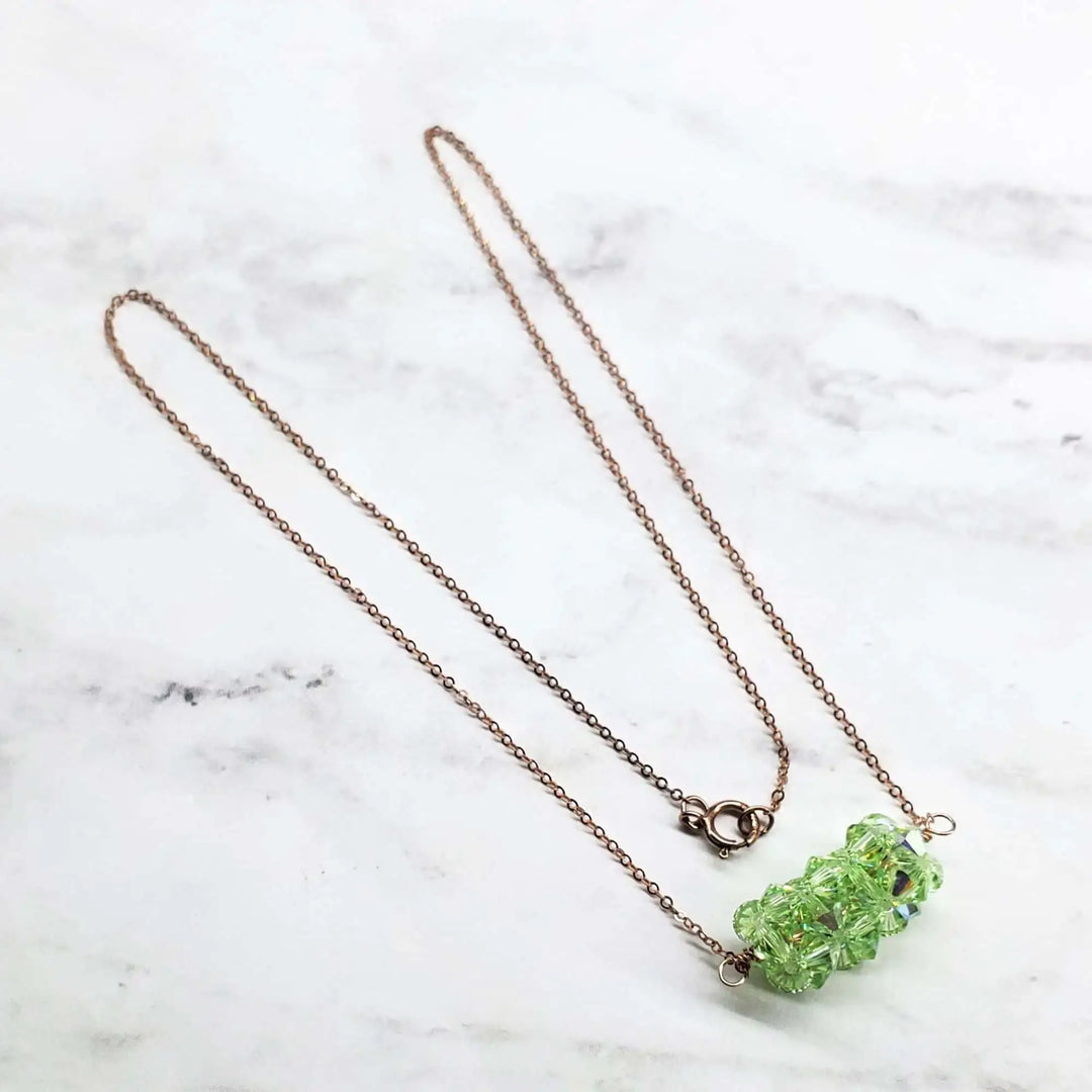 AMD1252-2Pastel Crystal Barrel Necklace 14K Rose Gold FilledNecklacesNecklaces$ 78.00Alexa Martha Designs