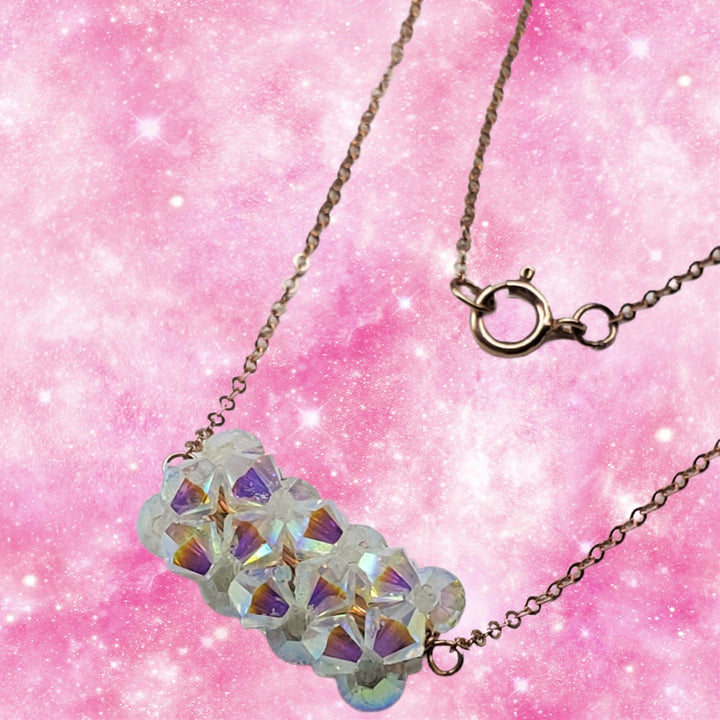 AMD1252-4Pastel Crystal Barrel Necklace 14K Rose Gold FilledNecklacesNecklaces$ 81.00Alexa Martha Designs