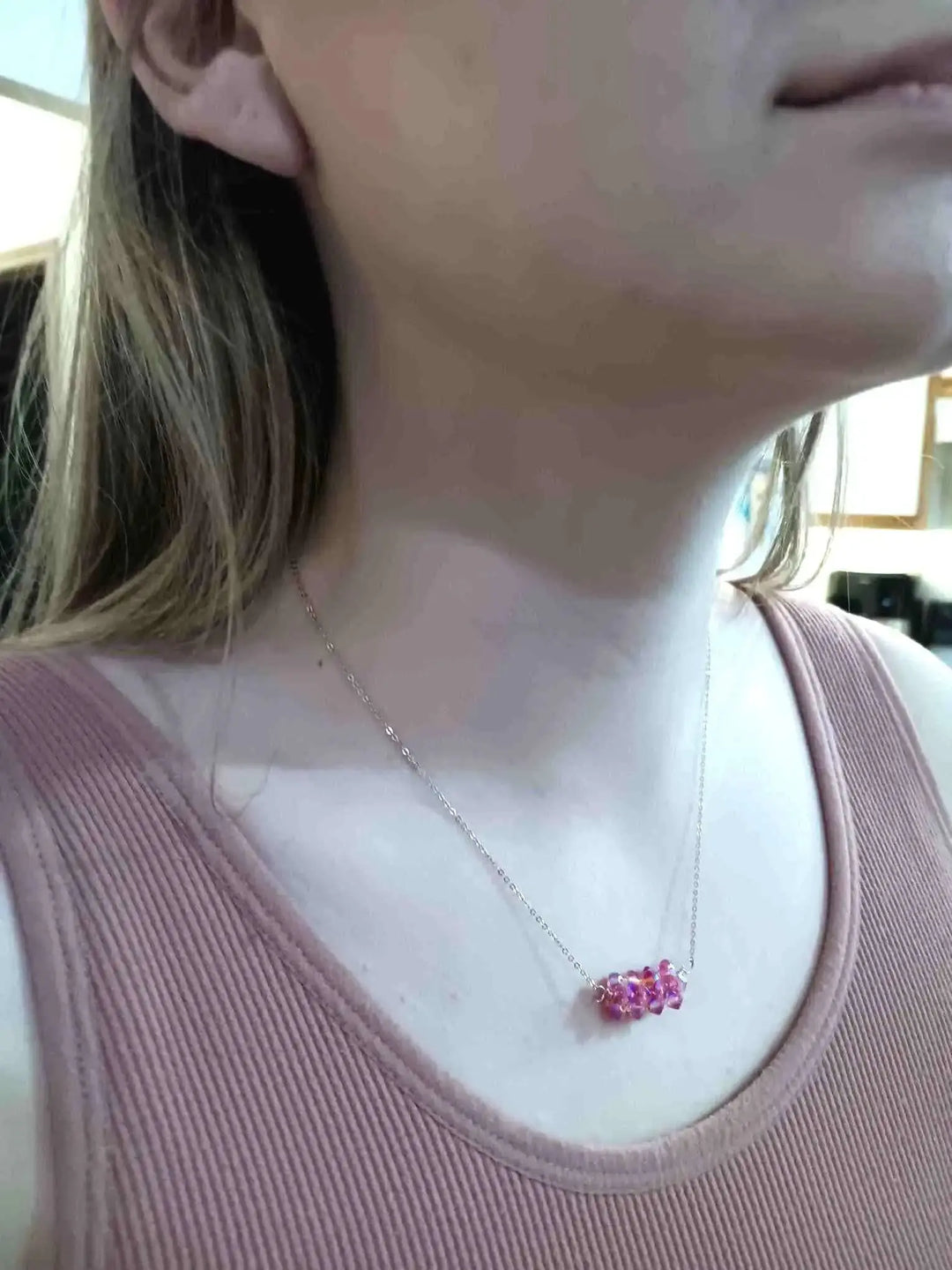 AMD1252-4Pastel Crystal Barrel Necklace 14K Rose Gold FilledNecklacesNecklaces$ 81.00Alexa Martha Designs