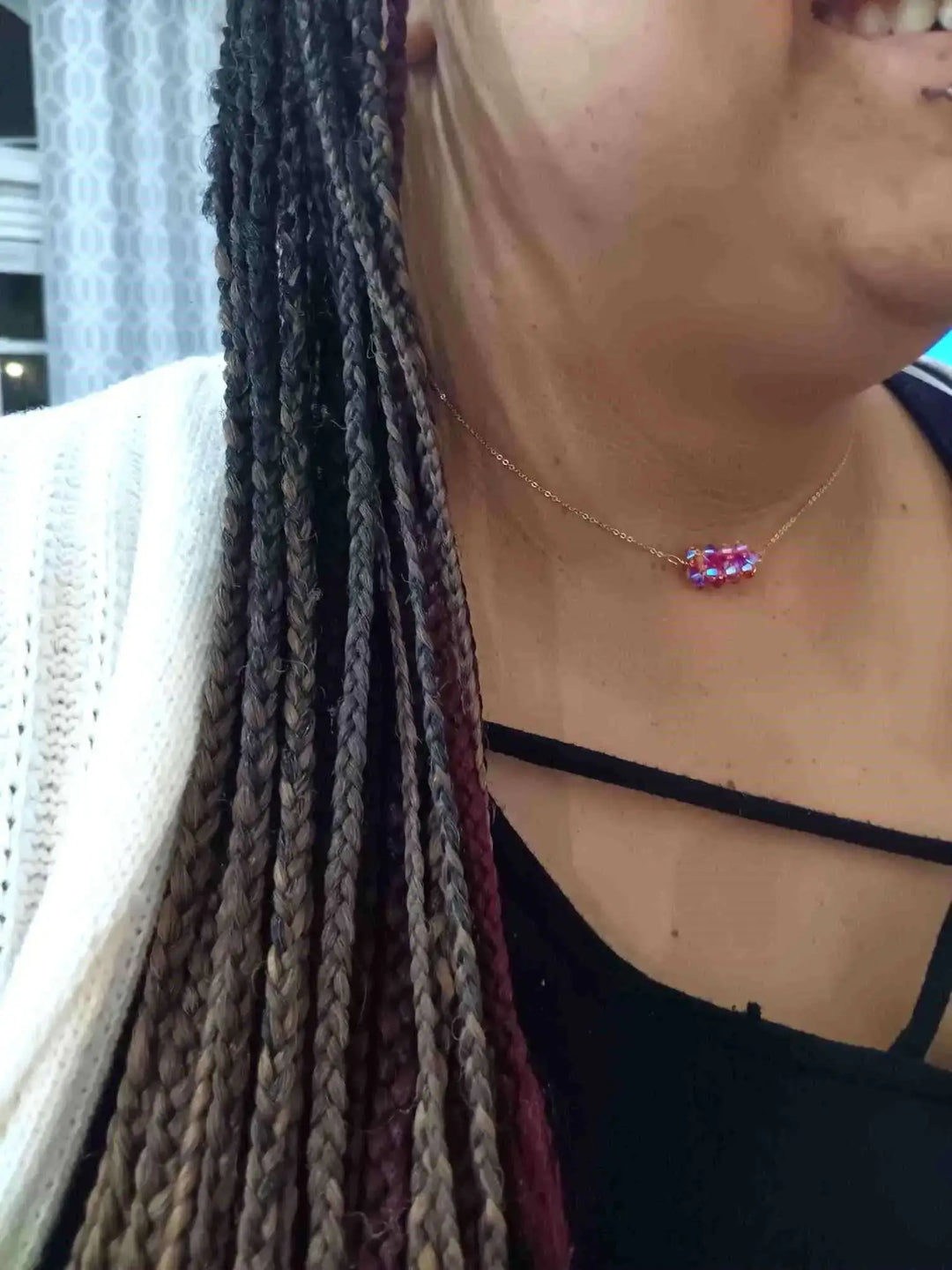 AMD1252-4Pastel Crystal Barrel Necklace 14K Rose Gold FilledNecklacesNecklaces$ 81.00Alexa Martha Designs