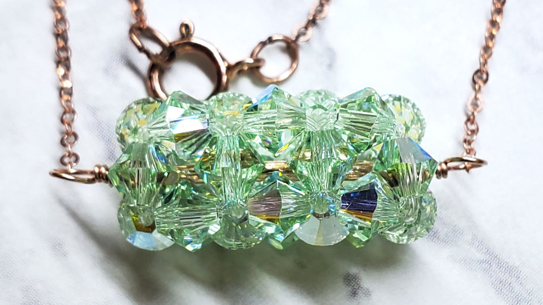 AMD1252-4Pastel Crystal Barrel Necklace 14K Rose Gold FilledNecklacesNecklaces$ 81.00Alexa Martha Designs