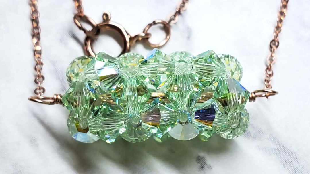 AMD1252-4Pastel Crystal Barrel Necklace 14K Rose Gold FilledNecklacesNecklaces$ 81.00Alexa Martha Designs