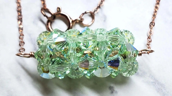 AMD1252-4Pastel Crystal Barrel Necklace 14K Rose Gold FilledNecklacesNecklaces$ 81.00Alexa Martha Designs