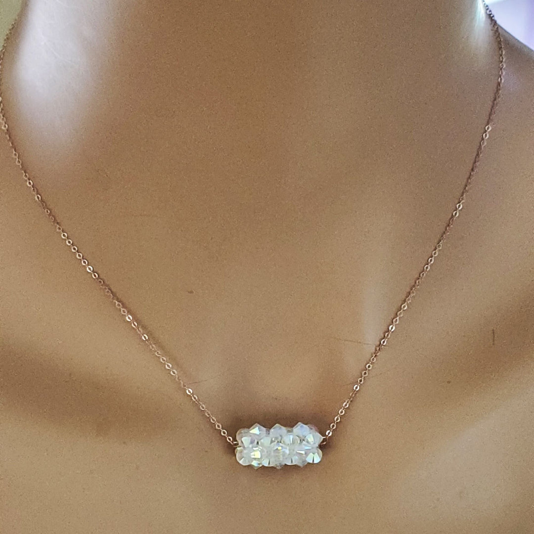 AMD1252-4Pastel Crystal Barrel Necklace 14K Rose Gold FilledNecklacesNecklaces$ 81.00Alexa Martha Designs