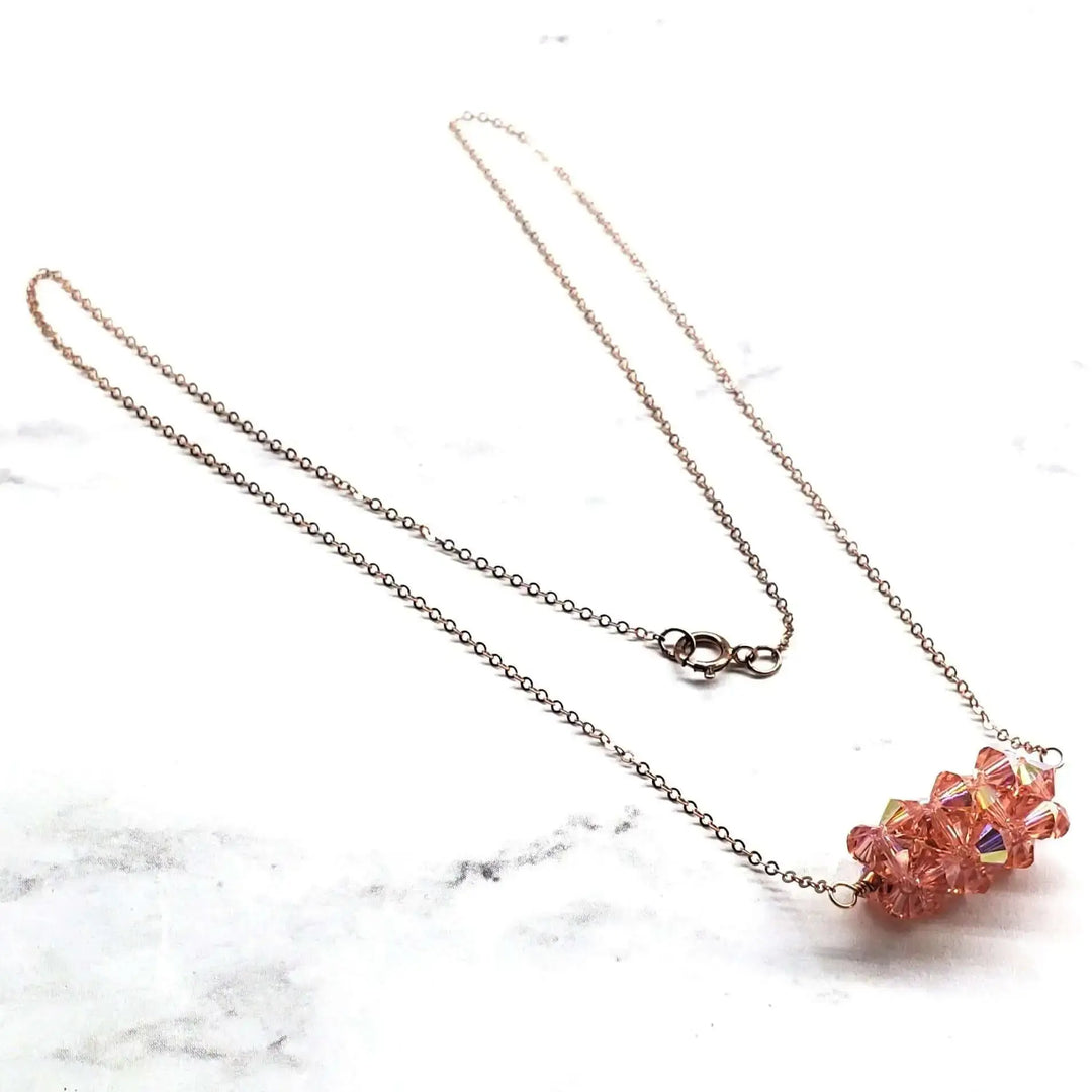 AMD1252-5Pastel Crystal Barrel Necklace 14K Rose Gold FilledNecklacesNecklaces$ 79.00Alexa Martha Designs