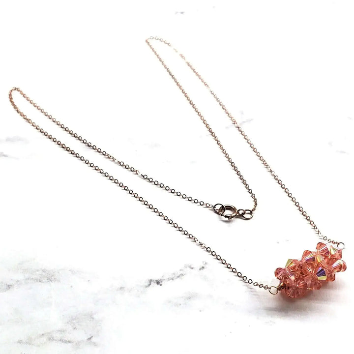 AMD1252-5Pastel Crystal Barrel Necklace 14K Rose Gold FilledNecklacesNecklaces$ 79.00Alexa Martha Designs