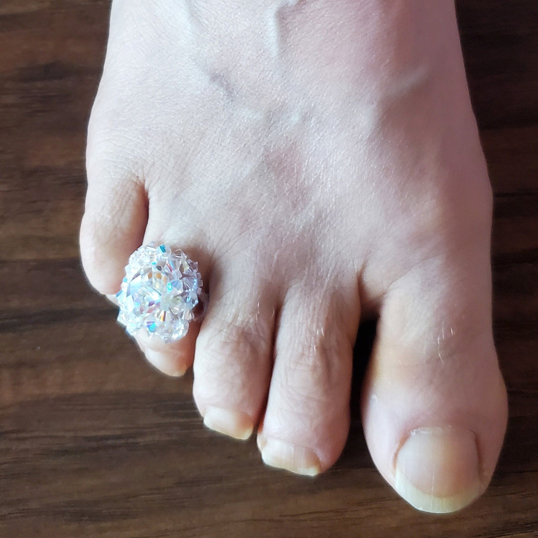 AMD1401Handmade Beaded Swarovski Glamor Cocktail Toe-Pinky RingsJewelryRing$ 42.00Alexa Martha Designs