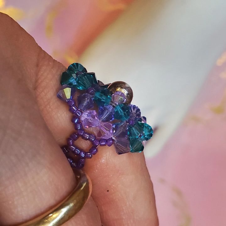 AMD1404Handmade Beaded Swarovski Glamor Cocktail Toe-Pinky RingsJewelryRing$ 43.00Alexa Martha Designs