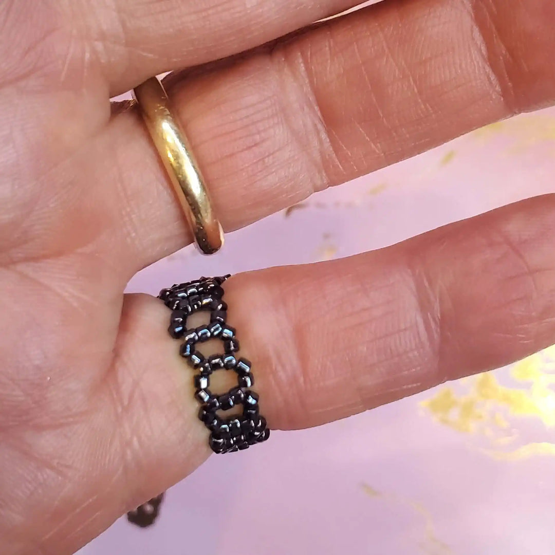 AMD1404Handmade Beaded Swarovski Glamor Cocktail Toe-Pinky RingsJewelryRing$ 43.00Alexa Martha Designs
