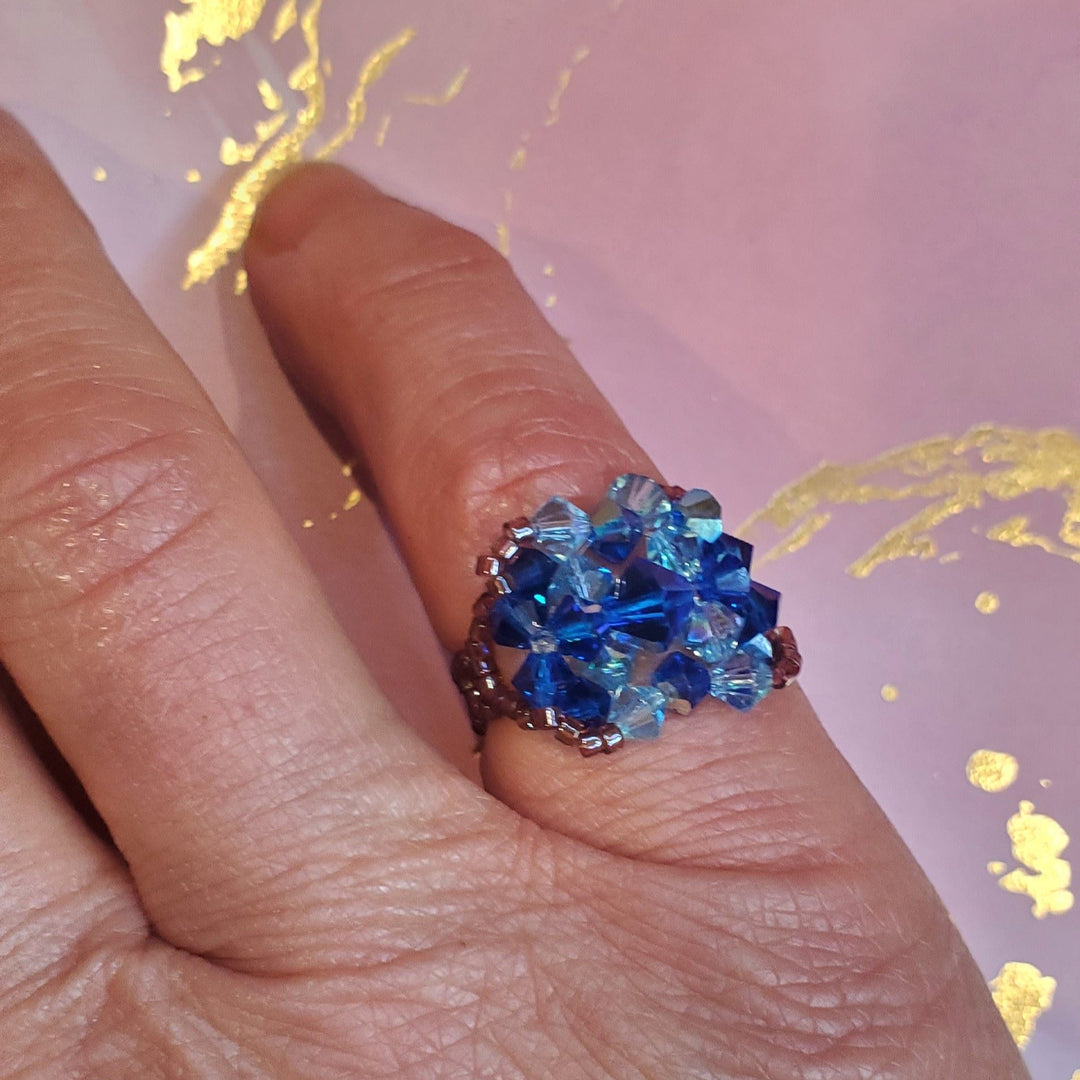 AMD1404Handmade Beaded Swarovski Glamor Cocktail Toe-Pinky RingsJewelryRing$ 43.00Alexa Martha Designs