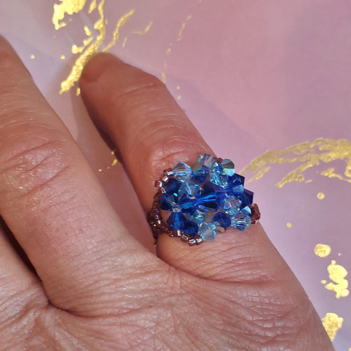 AMD1404Handmade Beaded Swarovski Glamor Cocktail Toe-Pinky RingsJewelryRing$ 43.00Alexa Martha Designs