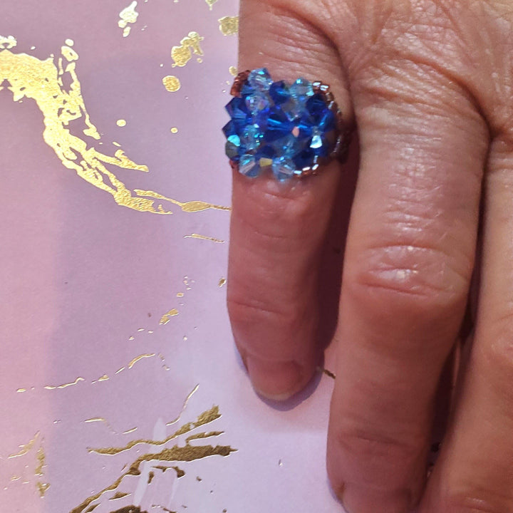 AMD1404Handmade Beaded Swarovski Glamor Cocktail Toe-Pinky RingsJewelryRing$ 43.00Alexa Martha Designs