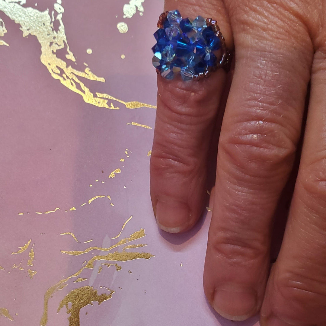 AMD1404Handmade Beaded Swarovski Glamor Cocktail Toe-Pinky RingsJewelryRing$ 43.00Alexa Martha Designs