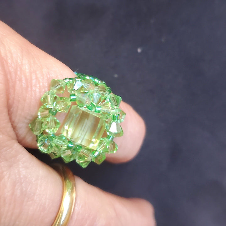 AMD1404Handmade Beaded Swarovski Glamor Cocktail Toe-Pinky RingsJewelryRing$ 43.00Alexa Martha Designs