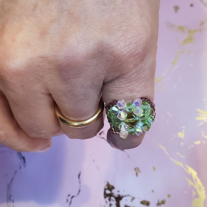 AMD1408Handmade Beaded Swarovski Glamor Cocktail Toe-Pinky RingsJewelryRing$ 43.00Alexa Martha Designs