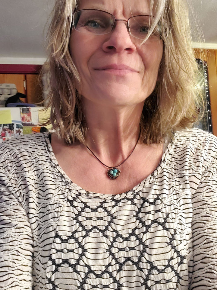 AMD1263Wire Wrapped Copper Robin Nest Necklace Up To 5 BeadsJewelryNecklace$ 35.00Alexa Martha Designs