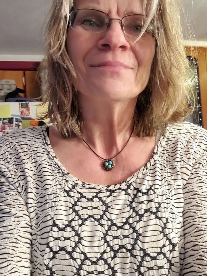 AMD1263Wire Wrapped Copper Robin Nest Necklace Up To 5 BeadsJewelryNecklace$ 35.00Alexa Martha Designs
