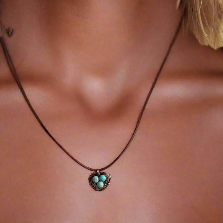 AMD1263Wire Wrapped Copper Robin Nest Necklace Up To 5 BeadsJewelryNecklace$ 35.00Alexa Martha Designs