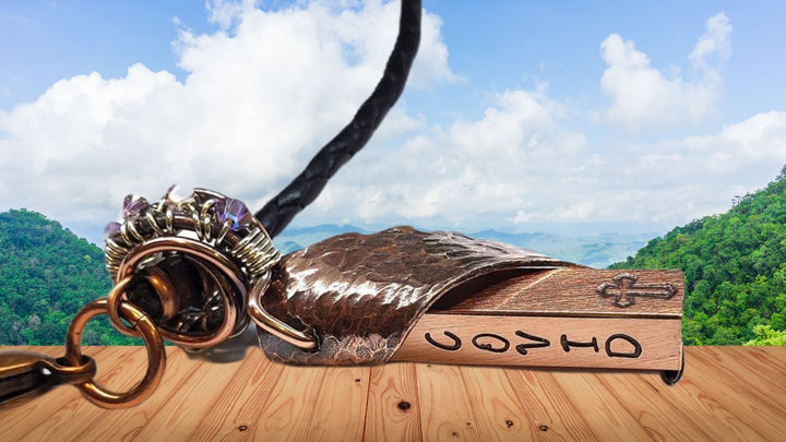 AMD1004Angel Wing Birthstone Necklace | Copper Swarovski Crystal HandmadeNecklacesNecklace$ 145.00Alexa Martha Designs