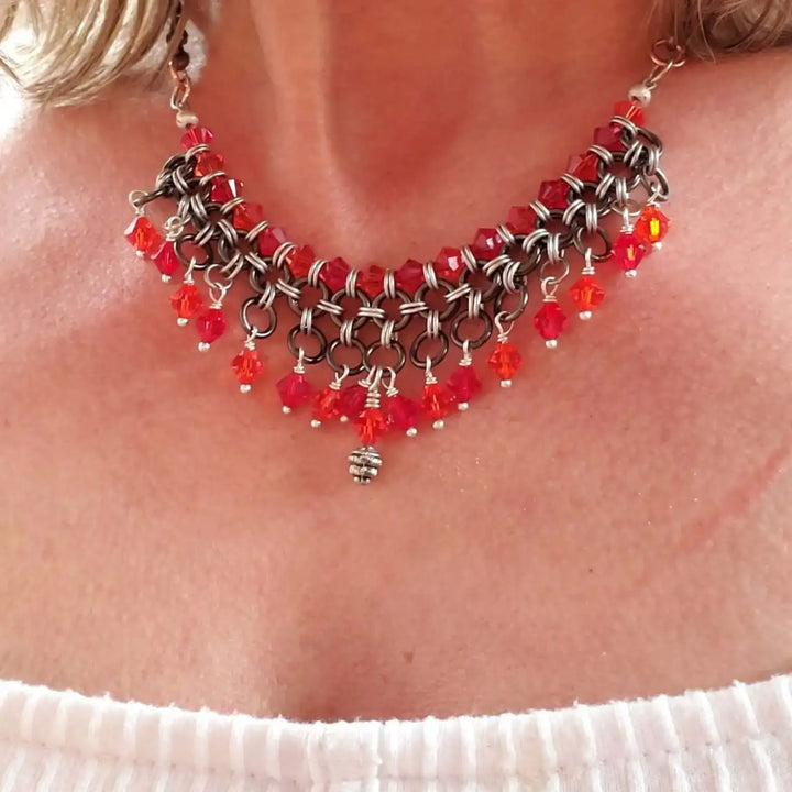 AMD1290Handmade Metal Chainmaille Choker NecklaceJewelryNecklace$ 135.00Alexa Martha Designs