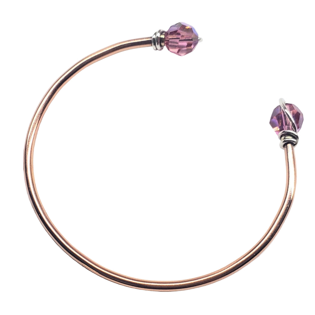 AMD1331-4Upside Down Crystal Gemstone Bead Ball End Cuff BanglesBraceletsBracelet$ 55.00Alexa Martha Designs