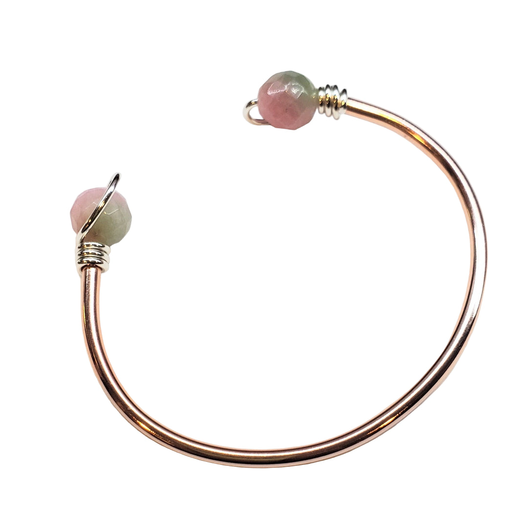 AMD1331-4Upside Down Crystal Gemstone Bead Ball End Cuff BanglesBraceletsBracelet$ 55.00Alexa Martha Designs