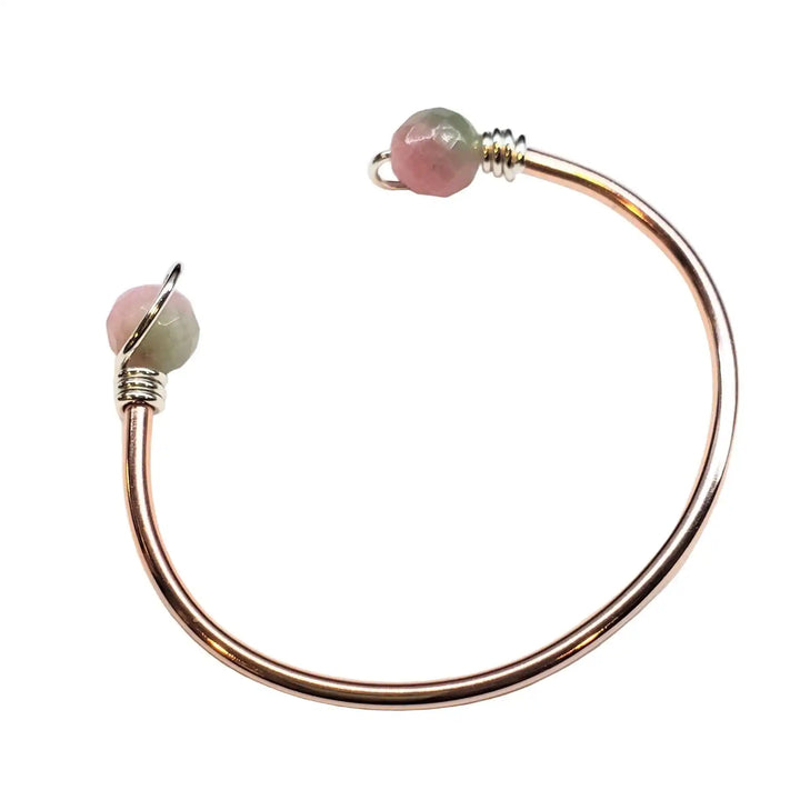 AMD1331-4Upside Down Crystal Gemstone Bead Ball End Cuff BanglesBraceletsBracelet$ 55.00Alexa Martha Designs